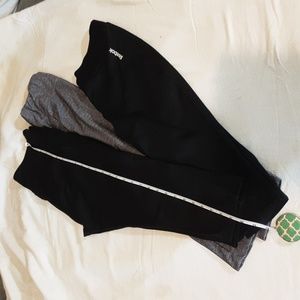 3 pairs short workout tights Medium Black